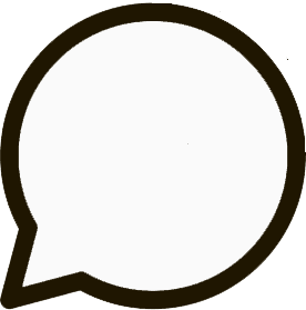 Speech bubble with questions and answers