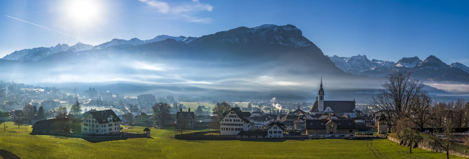 Vue sur la ville de Schwyz