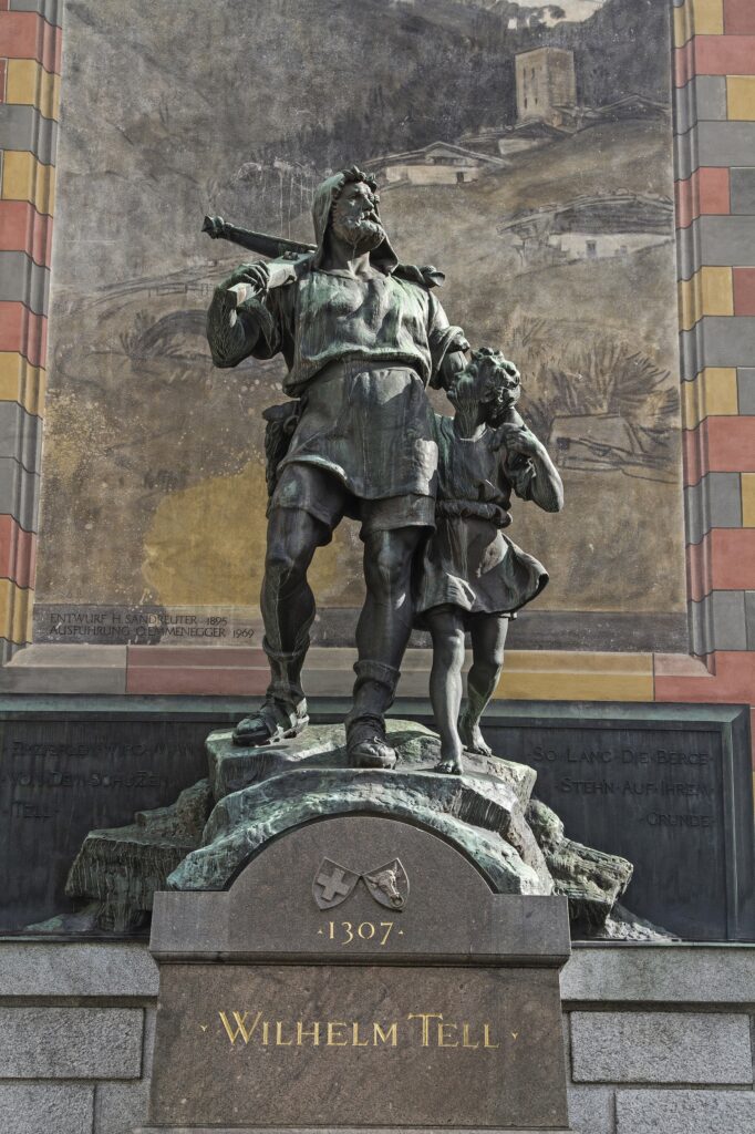 The William Tell monument in Altdorf