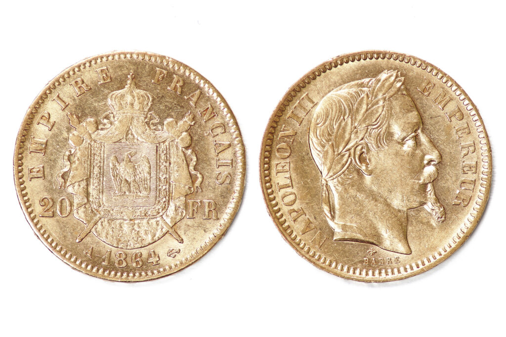 Image of a Napoleon d'Or from 1864