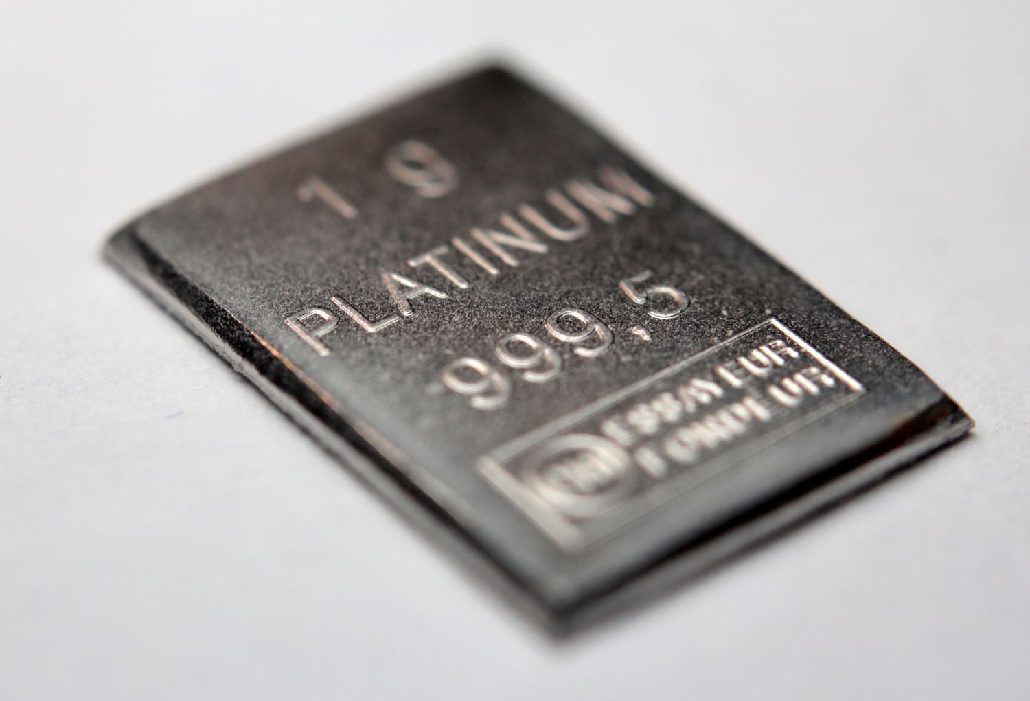 1 gramm platinum bar