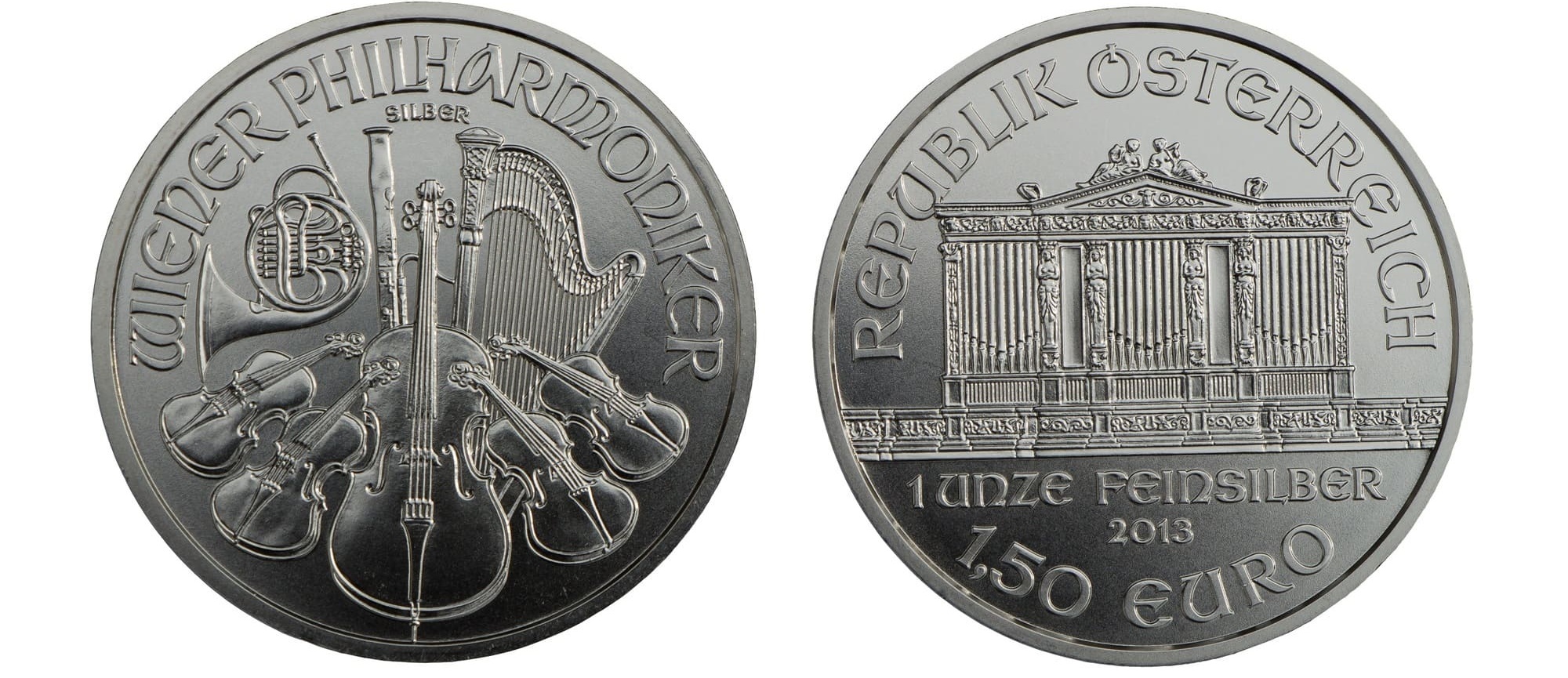 A Vienna Philharmonic silver coin