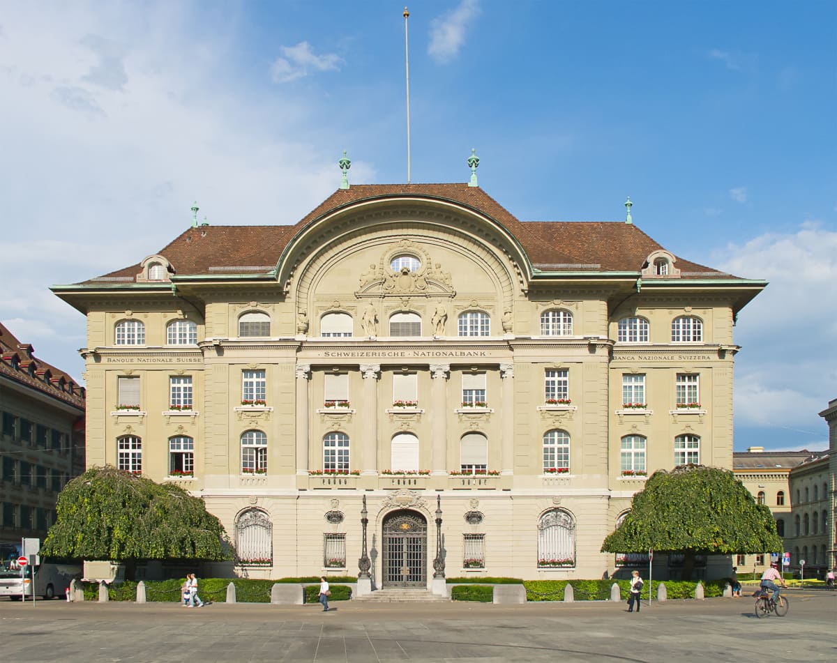 Das Gebäude der Schweizerischen Nationalbank in Bern