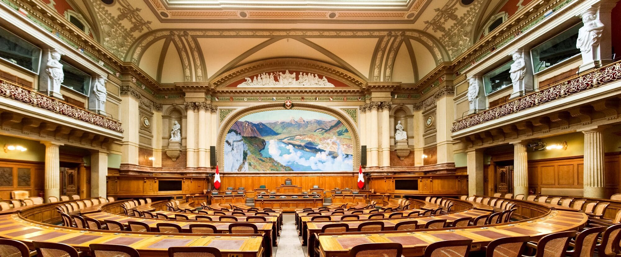 Saal des Nationalrates der Schweizerischen Eidgenossenschaft