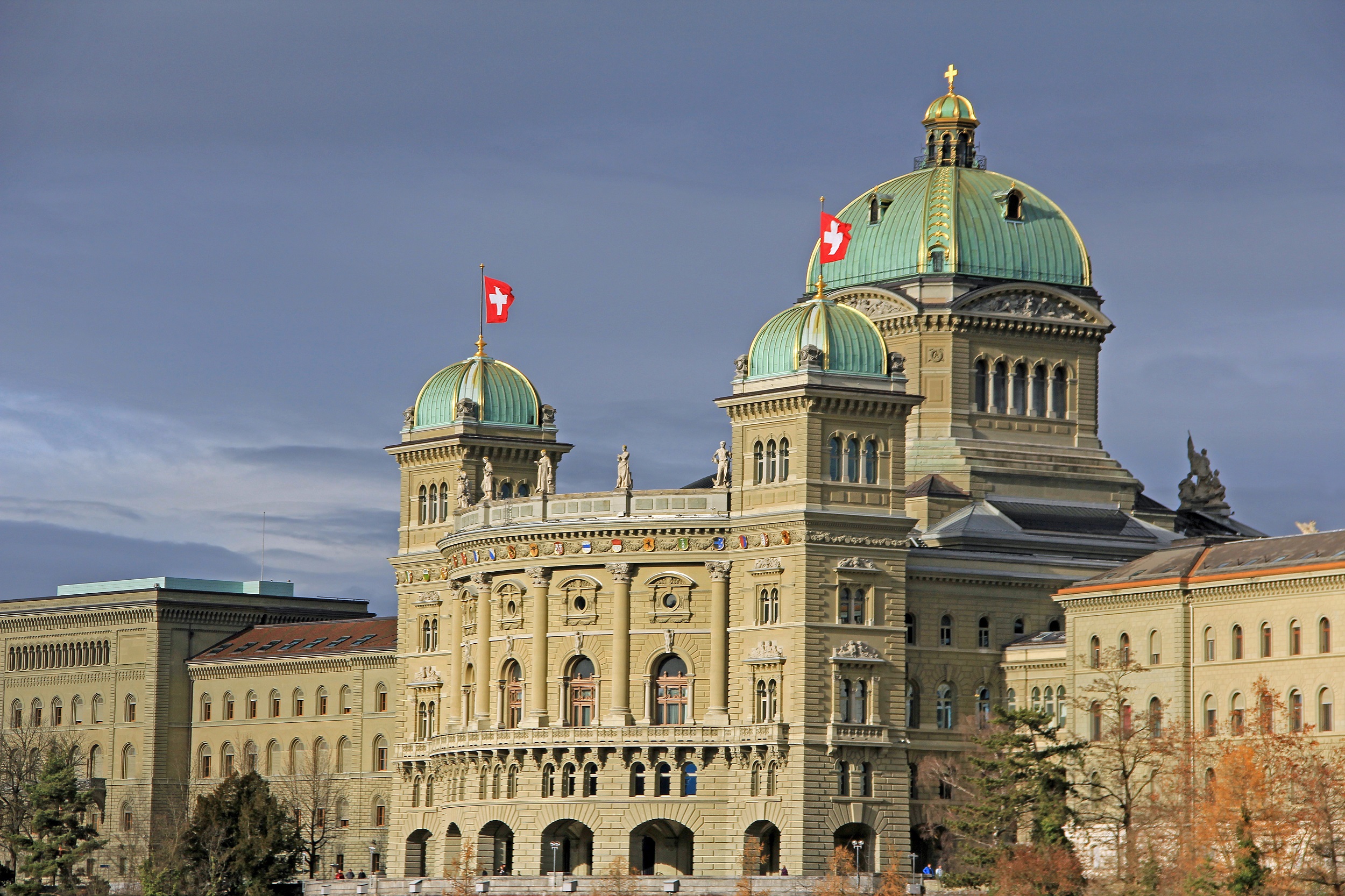 Palais fédéral, siège de l'Assemblée législative de la Suisse.