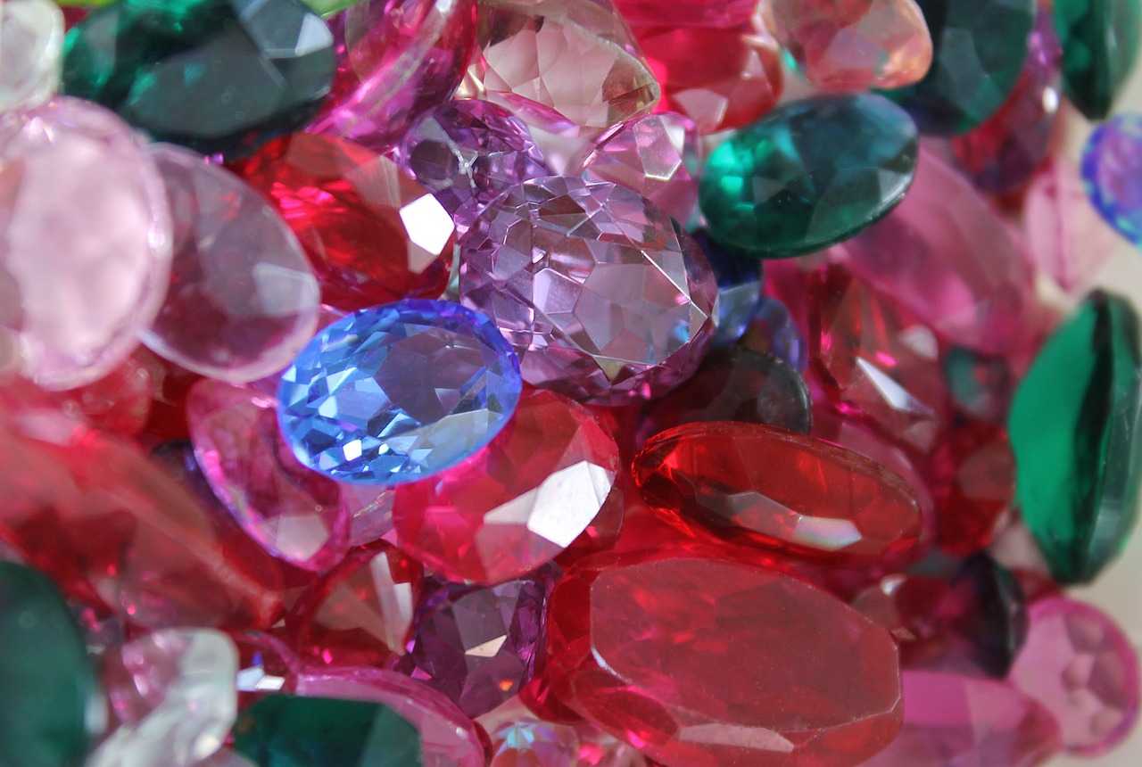 Different coloured gemstones